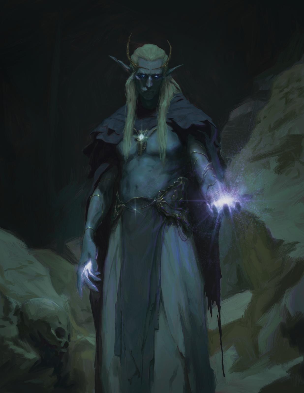 A practitioner of forbidden magic in the deep dark.